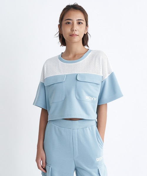 ROXY(ロキシー)の「GREEN SPROUT/ロキシー速乾半袖ドローコード付きクロップドTシャツ(Tシャツ/カットソー・レディース・ミント/ホワイト/ブラック・LARGE/MEDIUM/SMALL)」の17枚目の写真