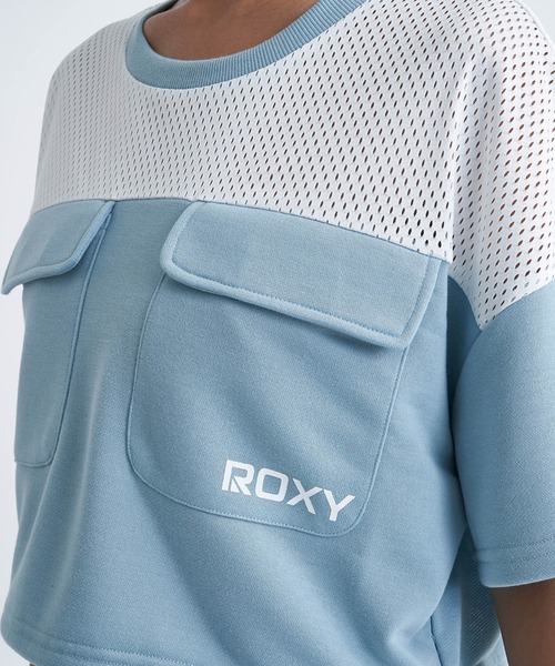 ROXY(ロキシー)の「GREEN SPROUT/ロキシー速乾半袖ドローコード付きクロップドTシャツ(Tシャツ/カットソー・レディース・ミント/ホワイト/ブラック・LARGE/MEDIUM/SMALL)」の5枚目の写真