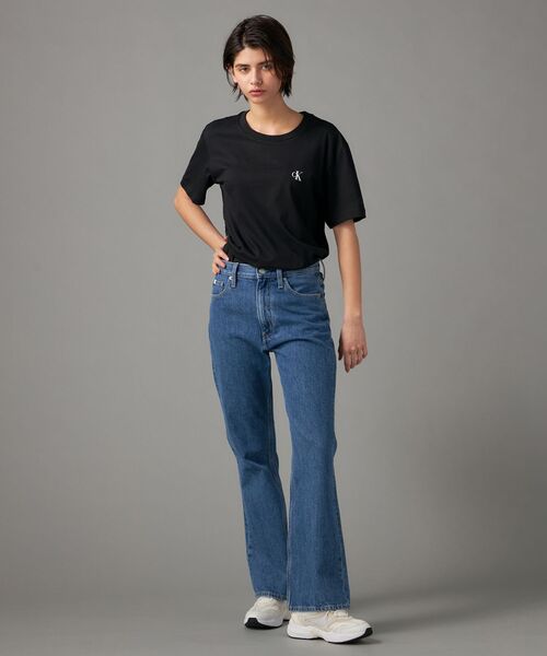 Calvin Klein（カルバン・クライン）の「CK ロゴ レギュラー Tシャツ（Tシャツ/カットソー・メンズ・ブラック/ホワイト・M/L/S/XL）」の8枚目の写真