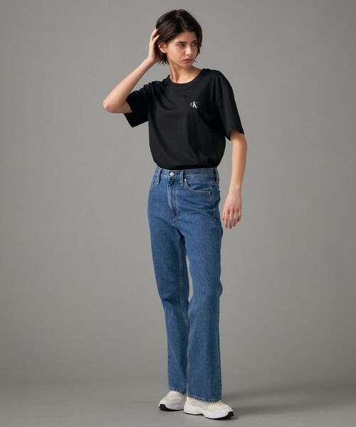 Calvin Klein（カルバン・クライン）の「CK ロゴ レギュラー Tシャツ（Tシャツ/カットソー・メンズ・ブラック/ホワイト・M/L/S/XL）」の7枚目の写真
