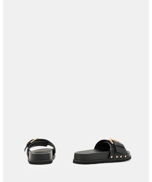 美品！！ALLSAINTS サンダル　UK8 ALLSAINTS（オールセインツ）の「ELLIE STUDDED BUCKLE LEATHER