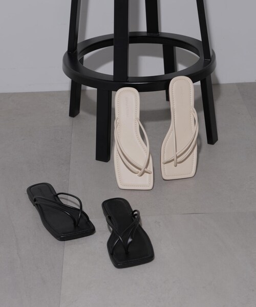 FREE'S MART（フリーズマート）の「◆クッションコンフォートサンダル（サンダル・レディース・ブラック/ホワイト・MEDIUM/SMALL）」の10枚目の写真