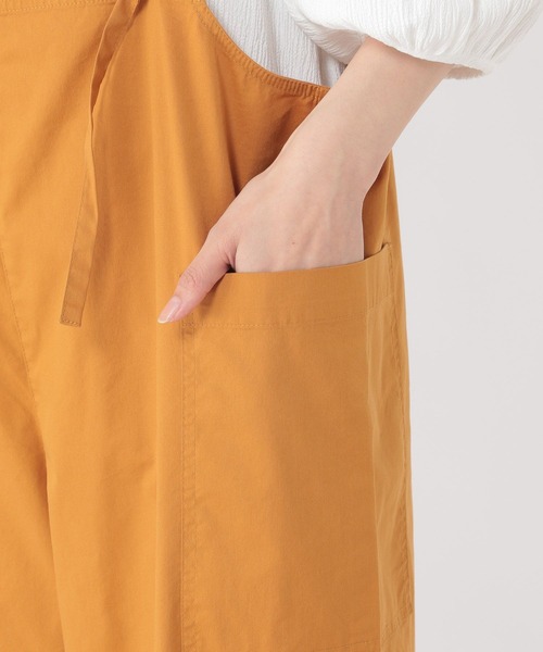 studio CLIP（スタディオクリップ）の「【イージーケア/接触冷感/マシーンウォッシャブル】さらっと軽らくサロペ[プチサイズあり]（サロペット/オーバーオール・レディース・カーキ/ブラック/キャメル/ベージュ・FREE/PF）」の15枚目の写真