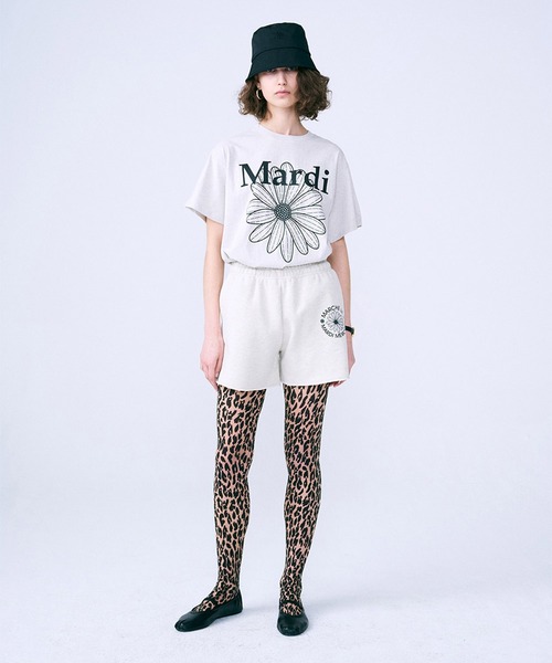 【Mardi Mercredi】TSHIRT FLOWERMARDI 18カラー TSHIRT FLOWERMARDI_WHITE PINK - MARDI MERCREDI