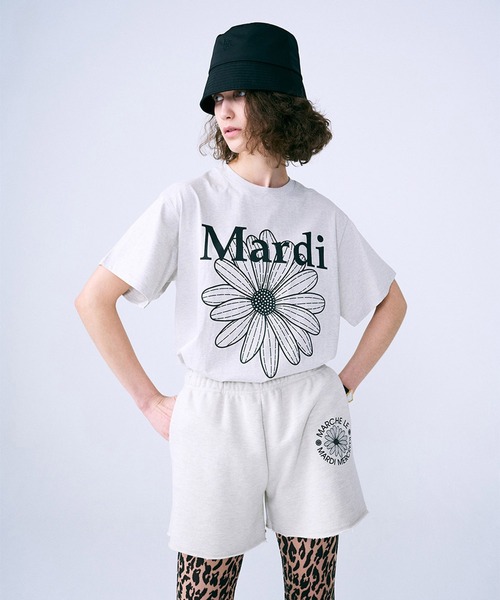 Mardi Mercredi（マルディメクルディ）の「TSHIRT FLOWERMARDI（Tシャツ/カットソー・レディース・ベージュ系その他・FREE）」の6枚目の写真