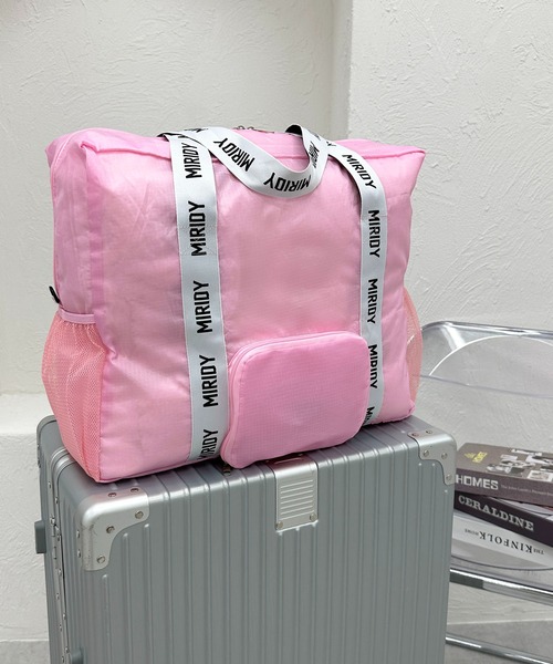 Miridy(ミリディー)の「推し活【オシイロ】BIGエコバッグ(エコバッグ/サブバッグ・レディース・ピンク/レッド/グリーン/オレンジ/パープル/ネイビー/イエロー/グレー/ブラック・FREE)」の7枚目の写真