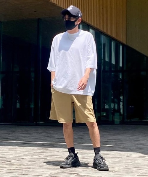 SHAKA WeAR（シャカウェア）の「【SHAKA WeAR】7.5oz Garment Dye Drop Shoulder/ピグメント加工/BIG T（Tシャツ/カットソー・レディース・ブラック/ブラウン/ホワイト/チャコール/クリーム/サンドベージュ・L/M/LL）」の14枚目の写真