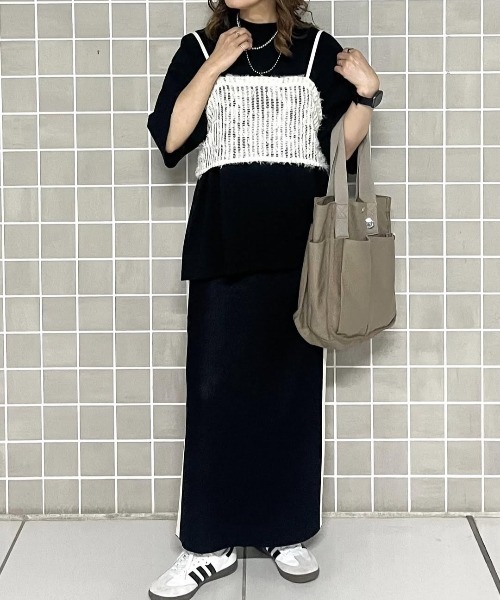 SHAKA WeAR（シャカウェア）の「【SHAKA WeAR】7.5oz Garment Dye Drop Shoulder/ピグメント加工/BIG T（Tシャツ/カットソー・レディース・ブラック/ブラウン/ホワイト/チャコール/クリーム/サンドベージュ・L/M/LL）」の18枚目の写真