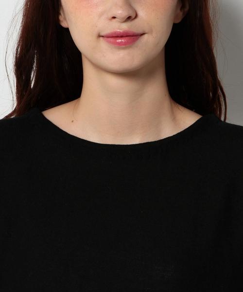 Another Edition(アナザーエディション)の「ソデフリンジニットプルオーバー/ AEBC C/Rソデフリンジ PO◆(ニット/セーター・レディース・ブラック/ベージュ/ワイン・フリー)」の8枚目の写真