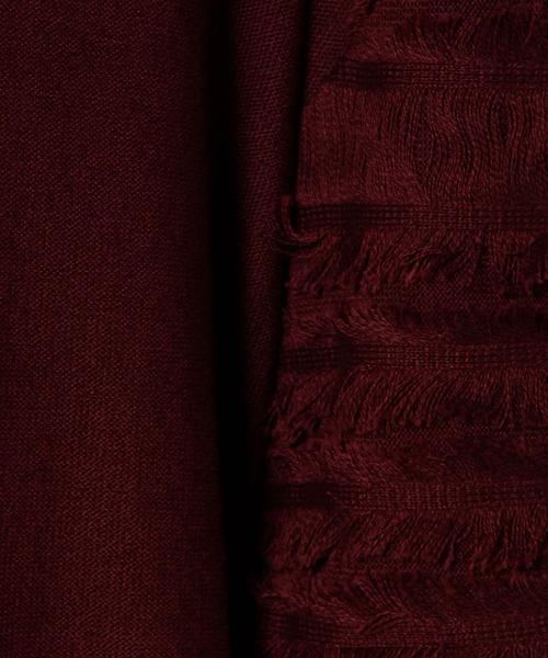 Another Edition(アナザーエディション)の「ソデフリンジニットプルオーバー/ AEBC C/Rソデフリンジ PO◆(ニット/セーター・レディース・ブラック/ベージュ/ワイン・フリー)」の10枚目の写真