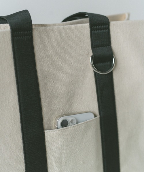 VANNIE U（ヴァニーユー）の「キャリーオントラベルトートバッグ（トートバッグ・レディース・アイボリー/ブラック/ダークブラウン・FREE）」の17枚目の写真