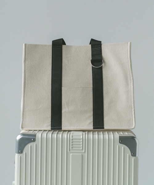 VANNIE U（ヴァニーユー）の「キャリーオントラベルトートバッグ（トートバッグ・レディース・アイボリー/ブラック/ダークブラウン・FREE）」の16枚目の写真