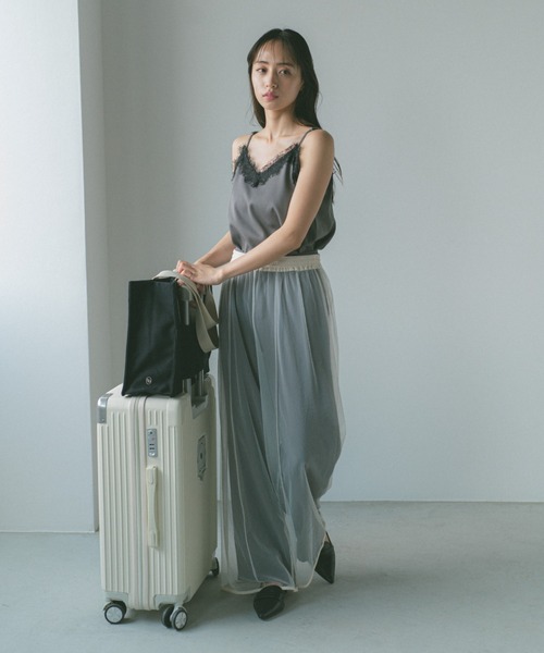 VANNIE U（ヴァニーユー）の「キャリーオントラベルトートバッグ（トートバッグ・レディース・アイボリー/ブラック/ダークブラウン・FREE）」の9枚目の写真