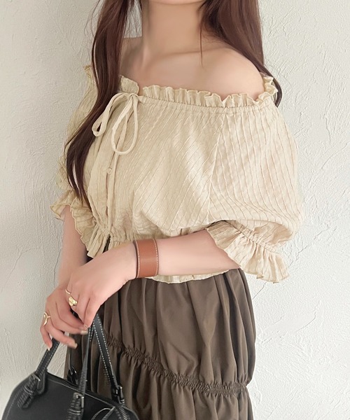 apres jour(アプレジュール)の「リボンパフブラウス【ZOZOTOWN限定アイテム】(シャツ/ブラウス・レディース・アイボリー/イエロー/グリーン・X-LARGE/フリー)」の21枚目の写真