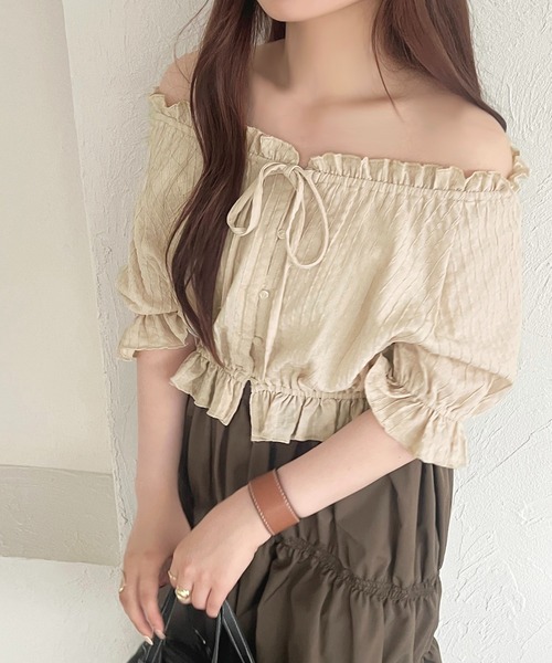 apres jour(アプレジュール)の「リボンパフブラウス【ZOZOTOWN限定アイテム】(シャツ/ブラウス・レディース・アイボリー/イエロー/グリーン・X-LARGE/フリー)」の22枚目の写真
