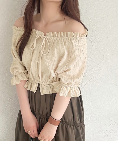 apres jour(アプレジュール)の「リボンパフブラウス【ZOZOTOWN限定アイテム】(シャツ/ブラウス・レディース・アイボリー/イエロー/グリーン・X-LARGE/フリー)」の20枚目の写真