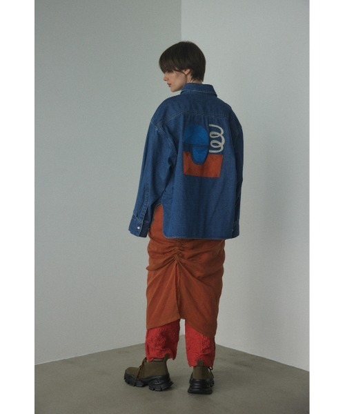 BLACK BY MOUSSY(ブラックバイマウジー)の「embroidery shirt(エンブロイダリーシャツ)(シャツ/ブラウス・レディース・ブルー・FREE)」の12枚目の写真