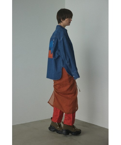 BLACK BY MOUSSY(ブラックバイマウジー)の「embroidery shirt(エンブロイダリーシャツ)(シャツ/ブラウス・レディース・ブルー・FREE)」の10枚目の写真