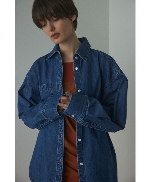 BLACK BY MOUSSY(ブラックバイマウジー)の「embroidery shirt(エンブロイダリーシャツ)(シャツ/ブラウス・レディース・ブルー・FREE)」の9枚目の写真