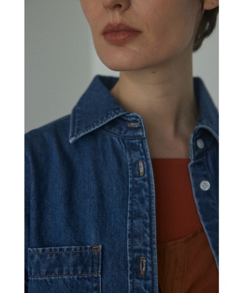 BLACK BY MOUSSY(ブラックバイマウジー)の「embroidery shirt(エンブロイダリーシャツ)(シャツ/ブラウス・レディース・ブルー・FREE)」の8枚目の写真