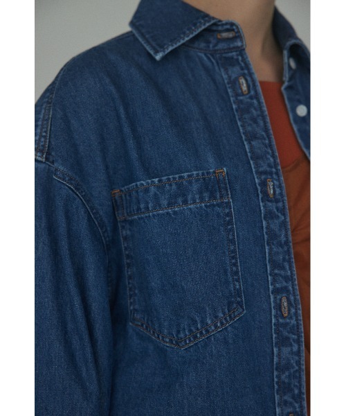 BLACK BY MOUSSY(ブラックバイマウジー)の「embroidery shirt(エンブロイダリーシャツ)(シャツ/ブラウス・レディース・ブルー・FREE)」の7枚目の写真