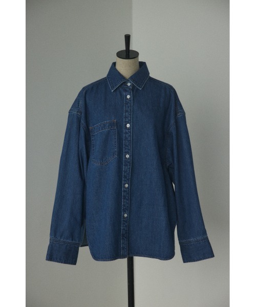 BLACK BY MOUSSY(ブラックバイマウジー)の「embroidery shirt(エンブロイダリーシャツ)(シャツ/ブラウス・レディース・ブルー・FREE)」の4枚目の写真