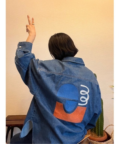 BLACK BY MOUSSY(ブラックバイマウジー)の「embroidery shirt(エンブロイダリーシャツ)(シャツ/ブラウス・レディース・ブルー・FREE)」の14枚目の写真