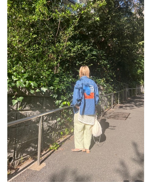 BLACK BY MOUSSY(ブラックバイマウジー)の「embroidery shirt(エンブロイダリーシャツ)(シャツ/ブラウス・レディース・ブルー・FREE)」の17枚目の写真