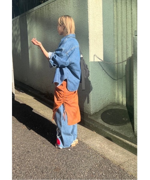 BLACK BY MOUSSY(ブラックバイマウジー)の「embroidery shirt(エンブロイダリーシャツ)(シャツ/ブラウス・レディース・ブルー・FREE)」の18枚目の写真