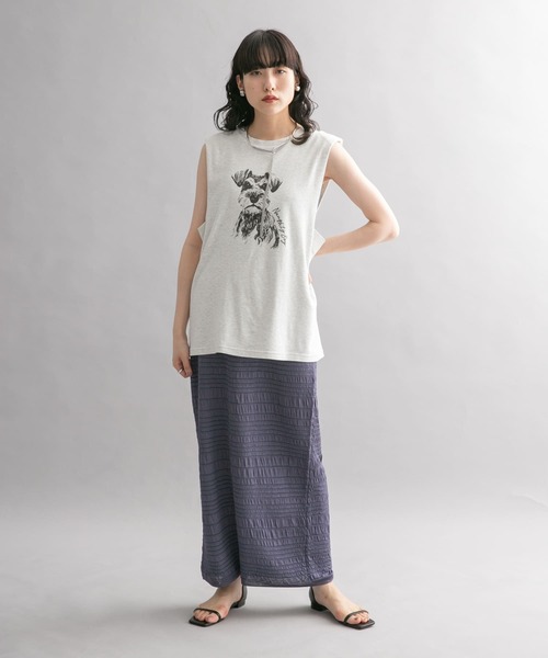 KBF(ケイビーエフ)の「Iラインシャーリングニットスカート(スカート・レディース・ゴールド/ブルー系その他・ONE)」の15枚目の写真