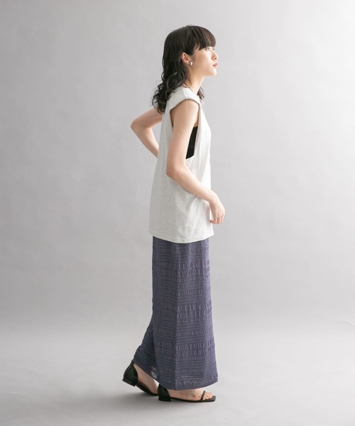 KBF(ケイビーエフ)の「Iラインシャーリングニットスカート(スカート・レディース・ゴールド/ブルー系その他・ONE)」の16枚目の写真