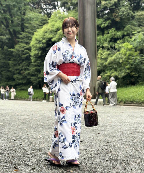 un dix cors（アンディコール）の「《カラーで楽しむ夏映え》浴衣（手袋・レディース・レッド/グリーン/イエロー/ブルー・FREE）」の4枚目の写真