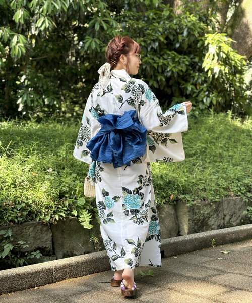 un dix cors（アンディコール）の「《カラーで楽しむ夏映え》浴衣（手袋・レディース・レッド/グリーン/イエロー/ブルー・FREE）」の2枚目の写真