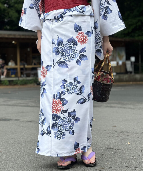 un dix cors（アンディコール）の「《カラーで楽しむ夏映え》浴衣（手袋・レディース・レッド/グリーン/イエロー/ブルー・FREE）」の5枚目の写真