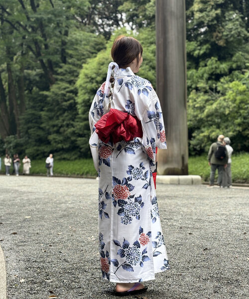 un dix cors（アンディコール）の「《カラーで楽しむ夏映え》浴衣（手袋・レディース・レッド/グリーン/イエロー/ブルー・FREE）」の10枚目の写真