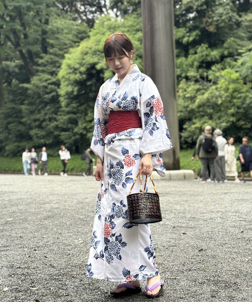 un dix cors（アンディコール）の「《カラーで楽しむ夏映え》浴衣（手袋・レディース・レッド/グリーン/イエロー/ブルー・FREE）」の9枚目の写真