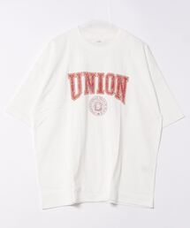 DISCOAT（ディスコート）の「サークルカレッジロゴ半袖T（Tシャツ/カットソー）」
