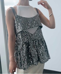 Ameri | MEDI LAYERED SEQUINS CAMISOLE(キャミソール)