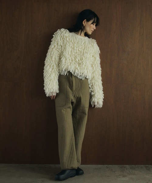 anuke（アンヌーク）の「Quilting Line Pants（スウェットパンツ