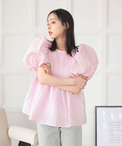 フラワーバルーンスリープTOPS（Tシャツ/カットソー）｜DONOBAN