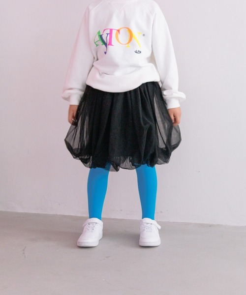 LOWRYS FARM(ローリーズファーム)の「チュールバルーンスカート 135126(スカート・キッズ・グレー/ブラック・110cm/120cm/130cm/140cm/150cm)」の2枚目の写真
