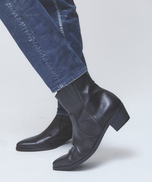 5351 POUR LES HOMMES（ゴーサンゴーイチプールオム）の「ハイヒール ポインテッド サイドジップ ブーツ（ブーツ・メンズ・ブラック・44/43/42/41/40/45）」の18枚目の写真