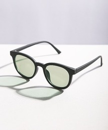 LUXSTYLE | ラバー加工フレームフラットレンズサングラス(サングラス)