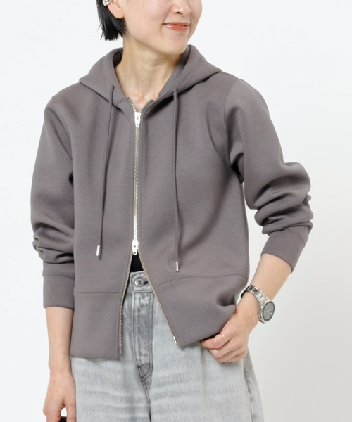 AP STUDIO（エーピーストゥディオ）の「TR DBR パーカー（パーカー・レディース・ライトグレー/グレー・FREE）」の2枚目の写真