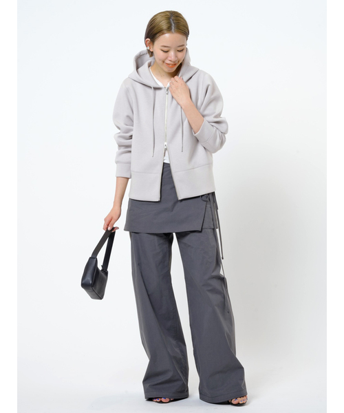 AP STUDIO（エーピーストゥディオ）の「TR DBR パーカー（パーカー・レディース・ライトグレー/グレー・FREE）」の18枚目の写真