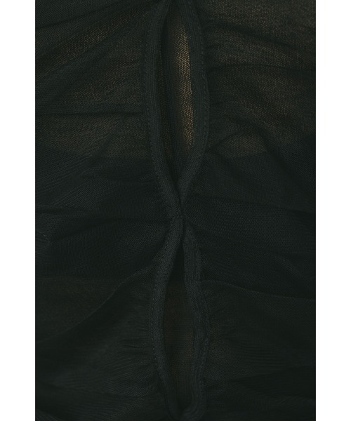 STYLEMIXER(スタイルミキサー)の「2ピースチュールレイヤードトップ(ニット/セーター・レディース・ブラック/ブルー/ホワイト・FREE)」の22枚目の写真