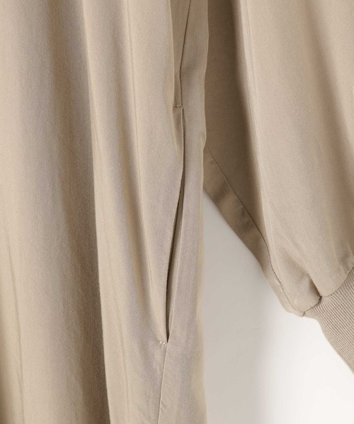 BAYFLOW（ベイフロー）の「[上品な微光沢素材にアップデート]袖リブシャツワンピース（シャツ/ブラウス・レディース・ブルー/チャコール/ベージュ・FREE）」の22枚目の写真