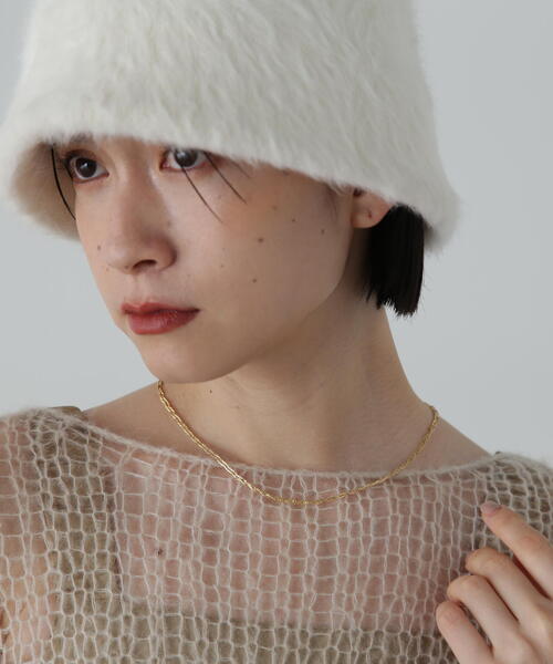 N.（N. Natural Beauty Basic）（エヌエヌナチュラルビューティーベーシック）の「◆ツイストチェーンネックレス（ネックレス・レディース・ゴールド/シルバー・ﾌﾘ-）」の6枚目の写真