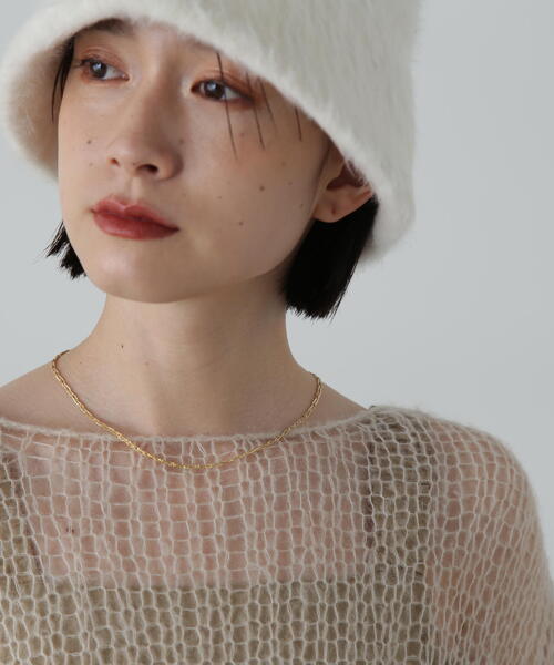 N.（N. Natural Beauty Basic）（エヌエヌナチュラルビューティーベーシック）の「◆ツイストチェーンネックレス（ネックレス・レディース・ゴールド/シルバー・ﾌﾘ-）」の12枚目の写真