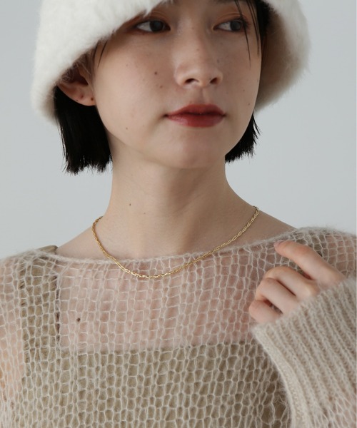 N.（N. Natural Beauty Basic）（エヌエヌナチュラルビューティーベーシック）の「◆ツイストチェーンネックレス（ネックレス・レディース・ゴールド/シルバー・ﾌﾘ-）」の4枚目の写真